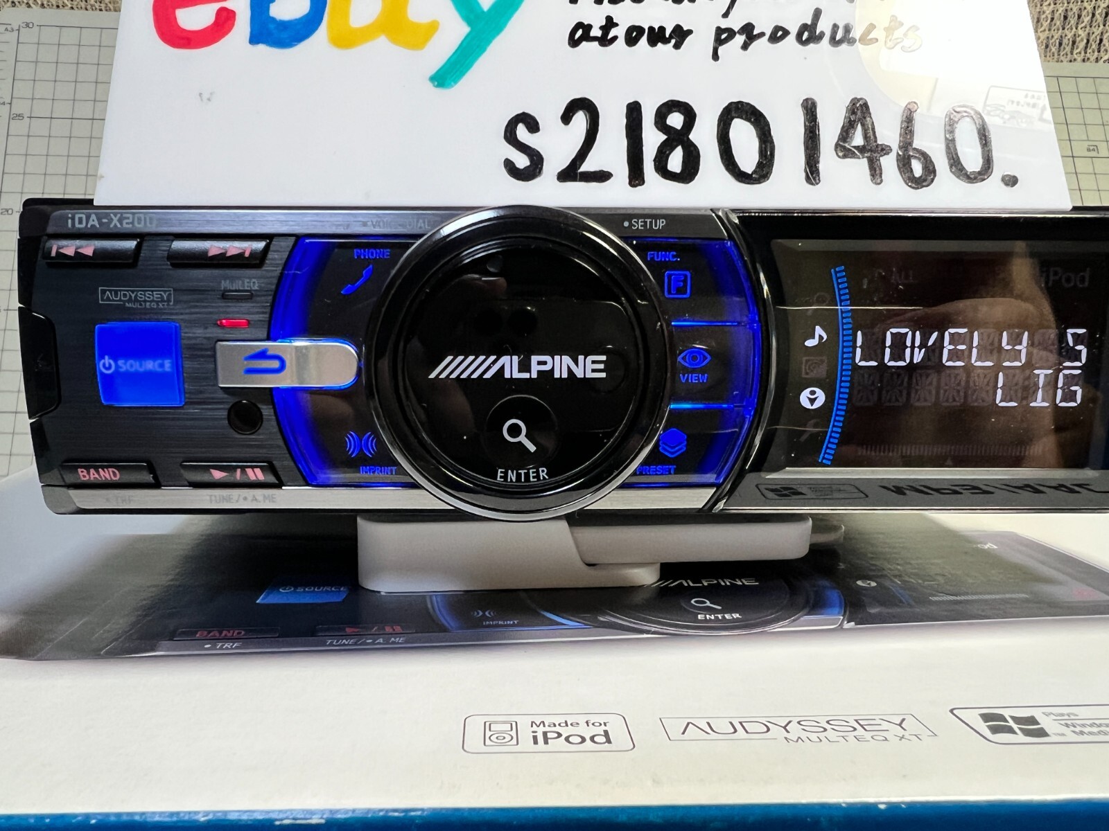 ALPINE iDA-X200 MP3/WMA/AAC USB Player Audio Head Unit Bluetooth JDM Near Mint