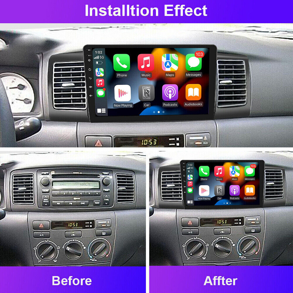 64G For Toyota Corolla 2003-2008 Android Auto Car Stereo Radio carplay 1280*800