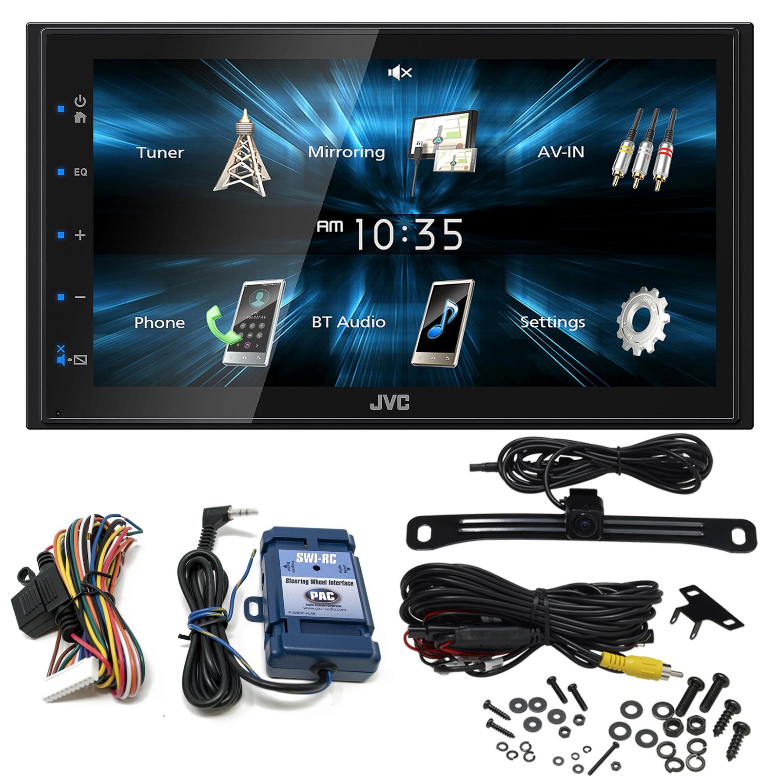 JVC KW-M150BT 6.8″ Monitor Digital Media Receiver + SWC + Camera