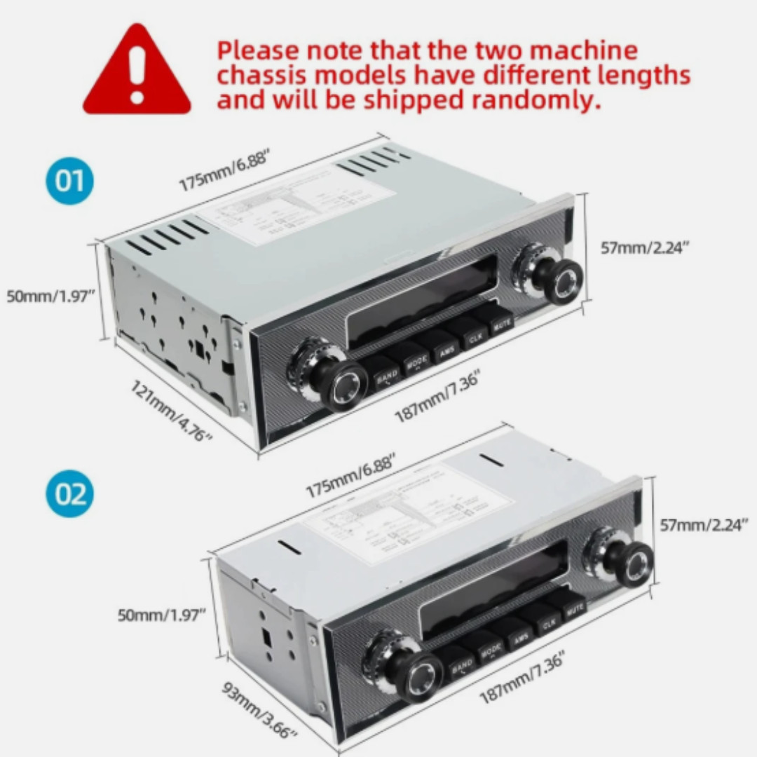 1 Din Car Radio MP3 Player Classic Car Retro Audio Stereo Support FM AUX EQ USB
