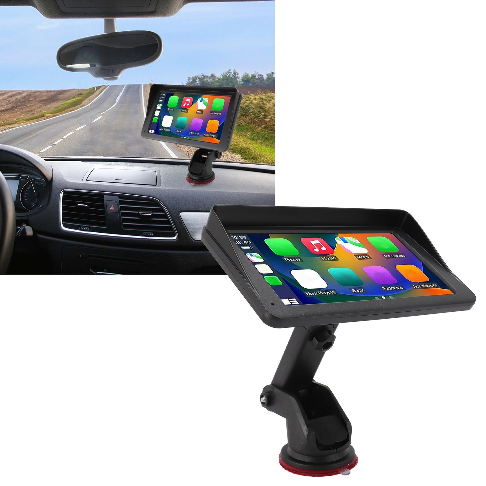 Car Stereo 7 Inch HD Touch Screen Portable Car Stereo For Mirror Link With RAGA