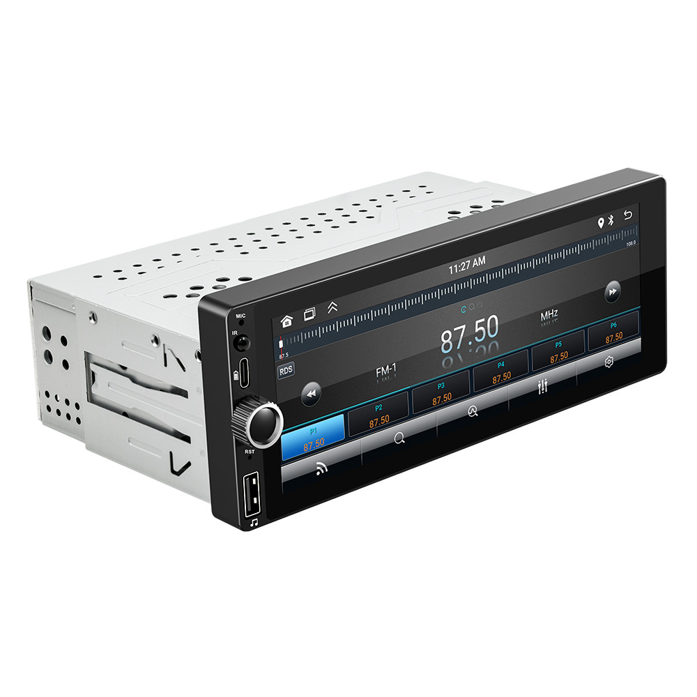 6.86″ Single Din Car Radio With Bluetooth Automotive Multimedia Carplay Android
