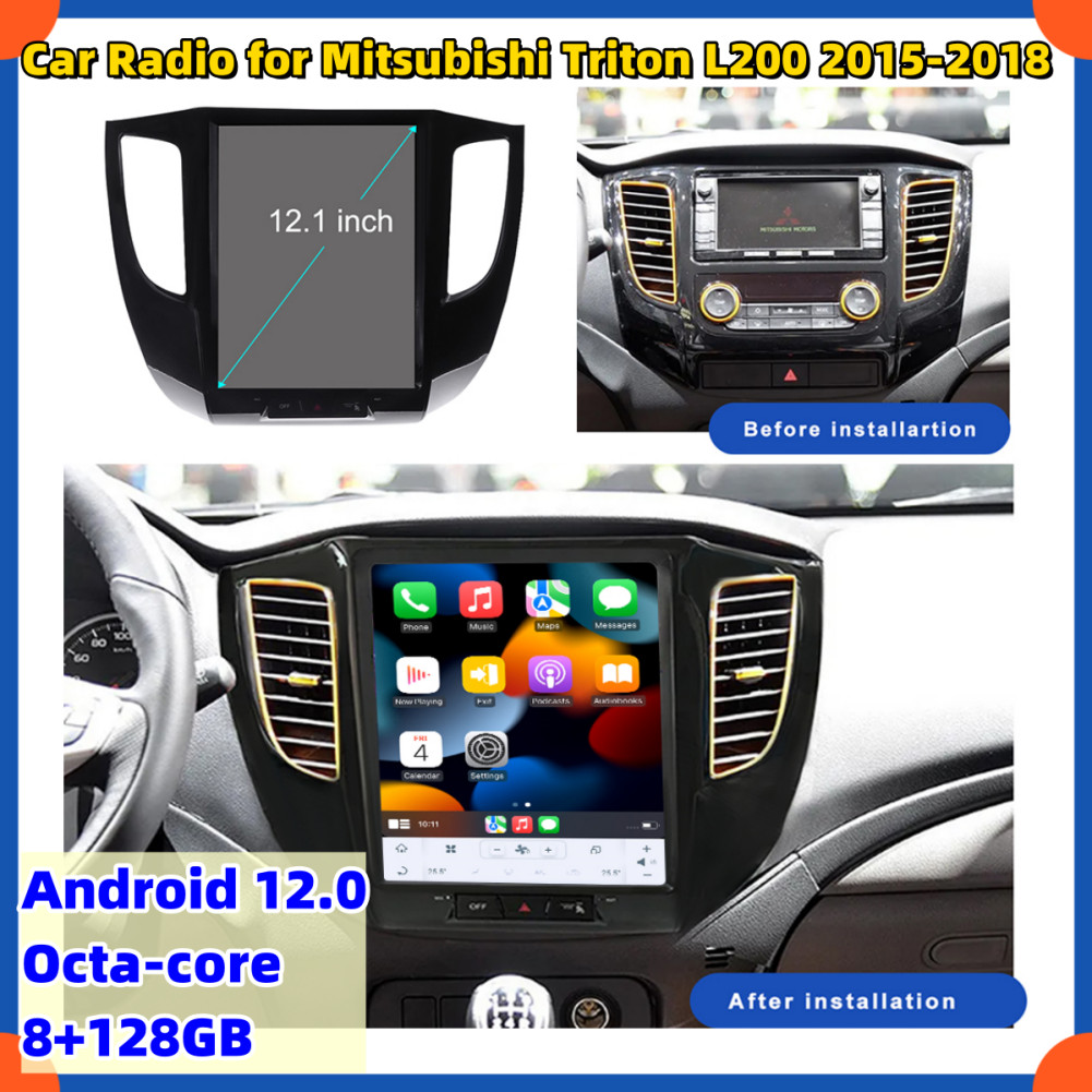 Android 12.0 Car Stereo for Mitsubishi Triton L200 2015-2018 GPS Navigation DSP