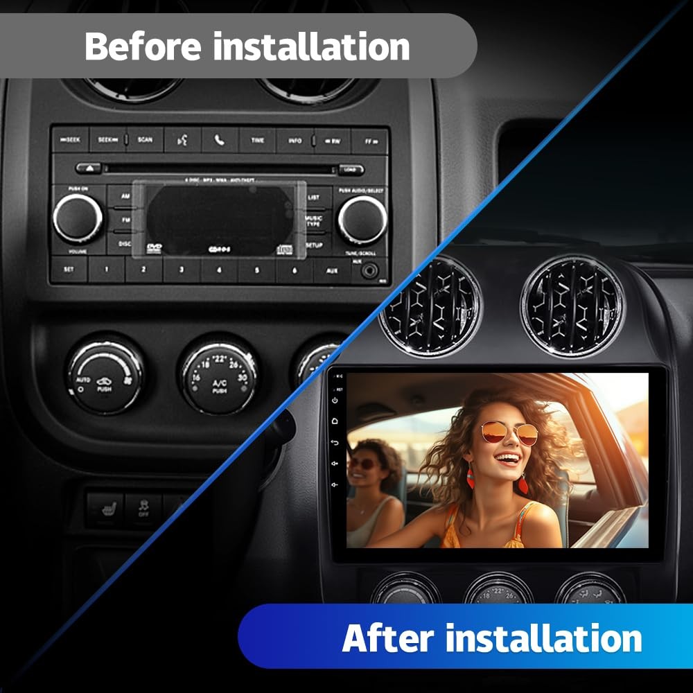 Vratzn 10.1″ Car Radio 2+32G for Jeep Patriot Compass 2010-16