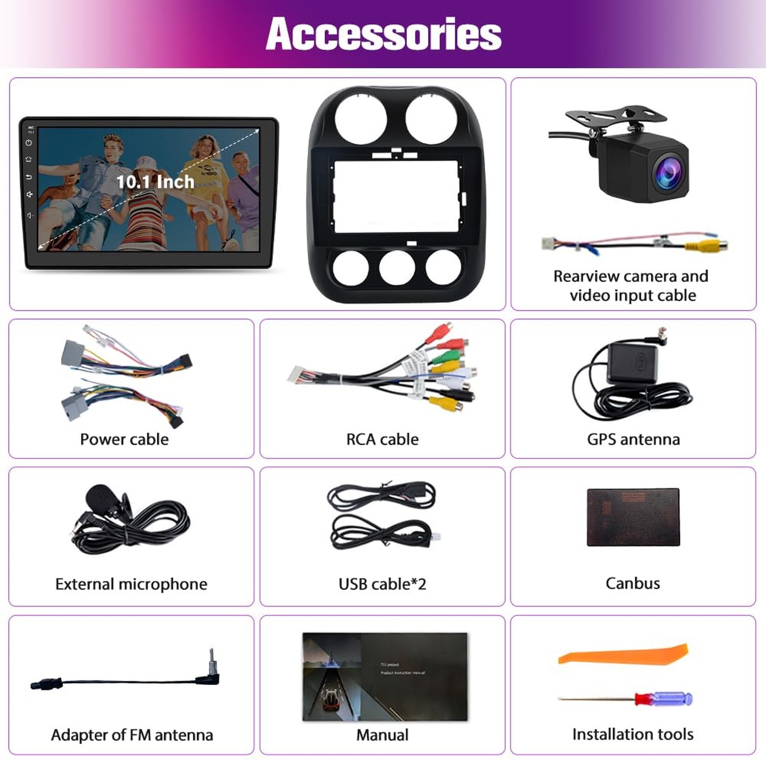 Car Radio Stereo Upgrade for Jeep Compass/Patriot 2010-2016, Android Head Uni…