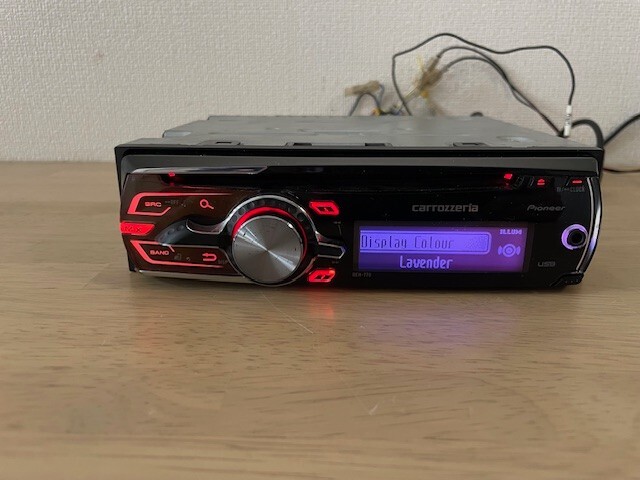 Pioneer Carrozzeria DEH-770 1Din Car Audio CD Player Operation Confirmed