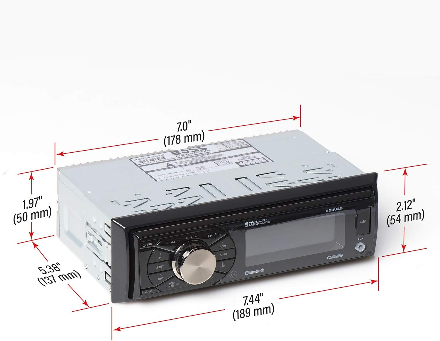 Estereo auto bluetooth sin cd radio am fm control remoto entrada usb auxiliar