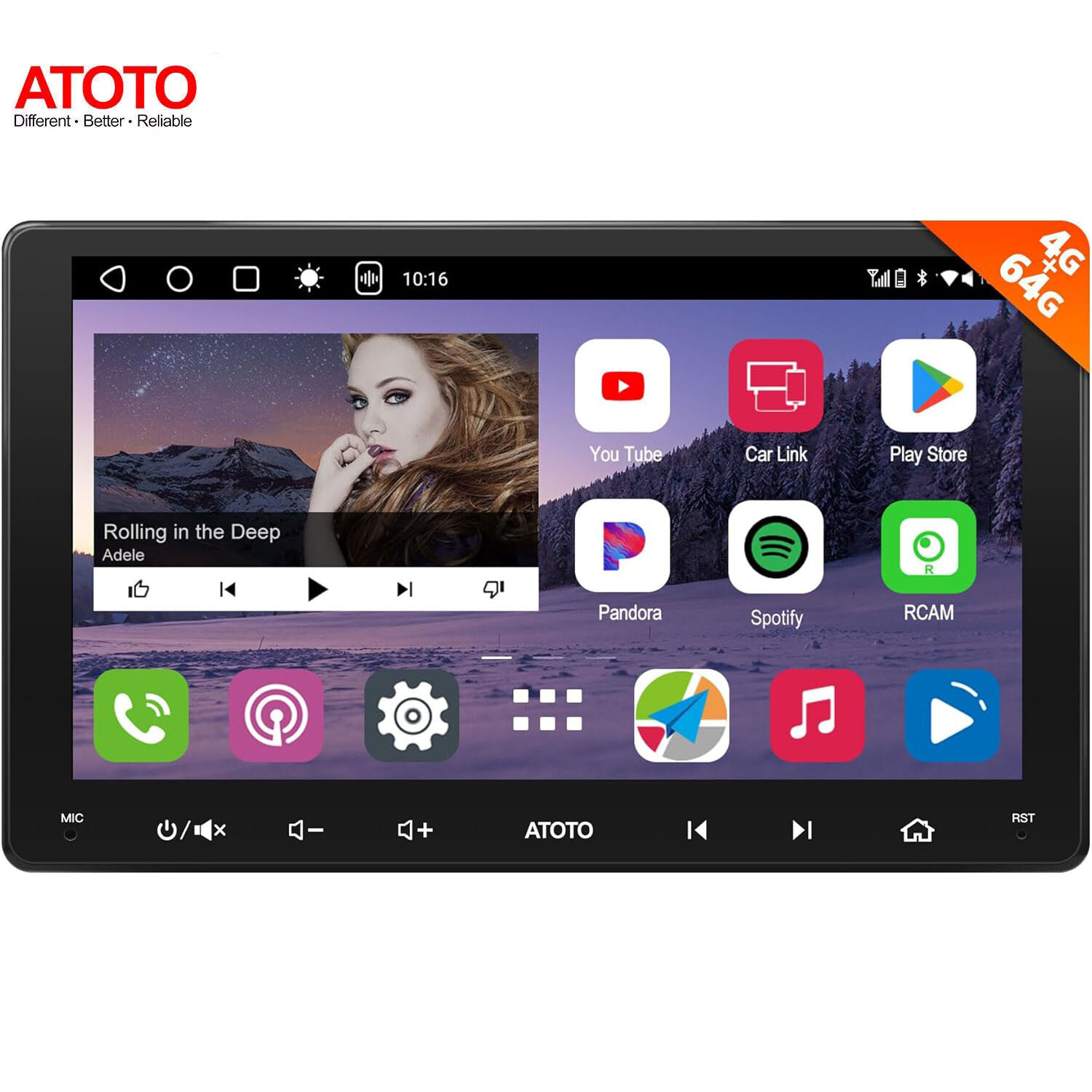ATOTO 9″ A6 PL 2DIN ChatGPT Car Stereo GPS 4G LTE WiFi Android Radio Dual BT
