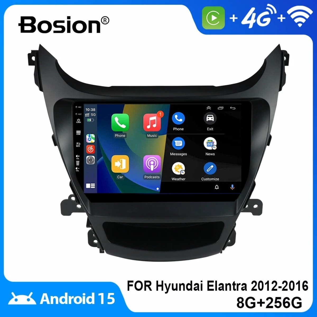 8+256G Car Stereo Radio For Hyundai Elantra 2012-2016 GPS Android 15 Carplay