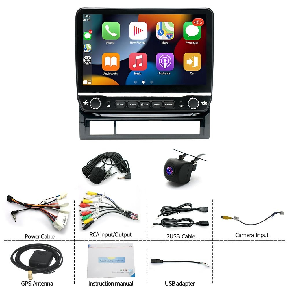 10” For Toyota Tacoma 2005-2013 Android 15 Carplay Car Stereo Radio GPS Navi BT