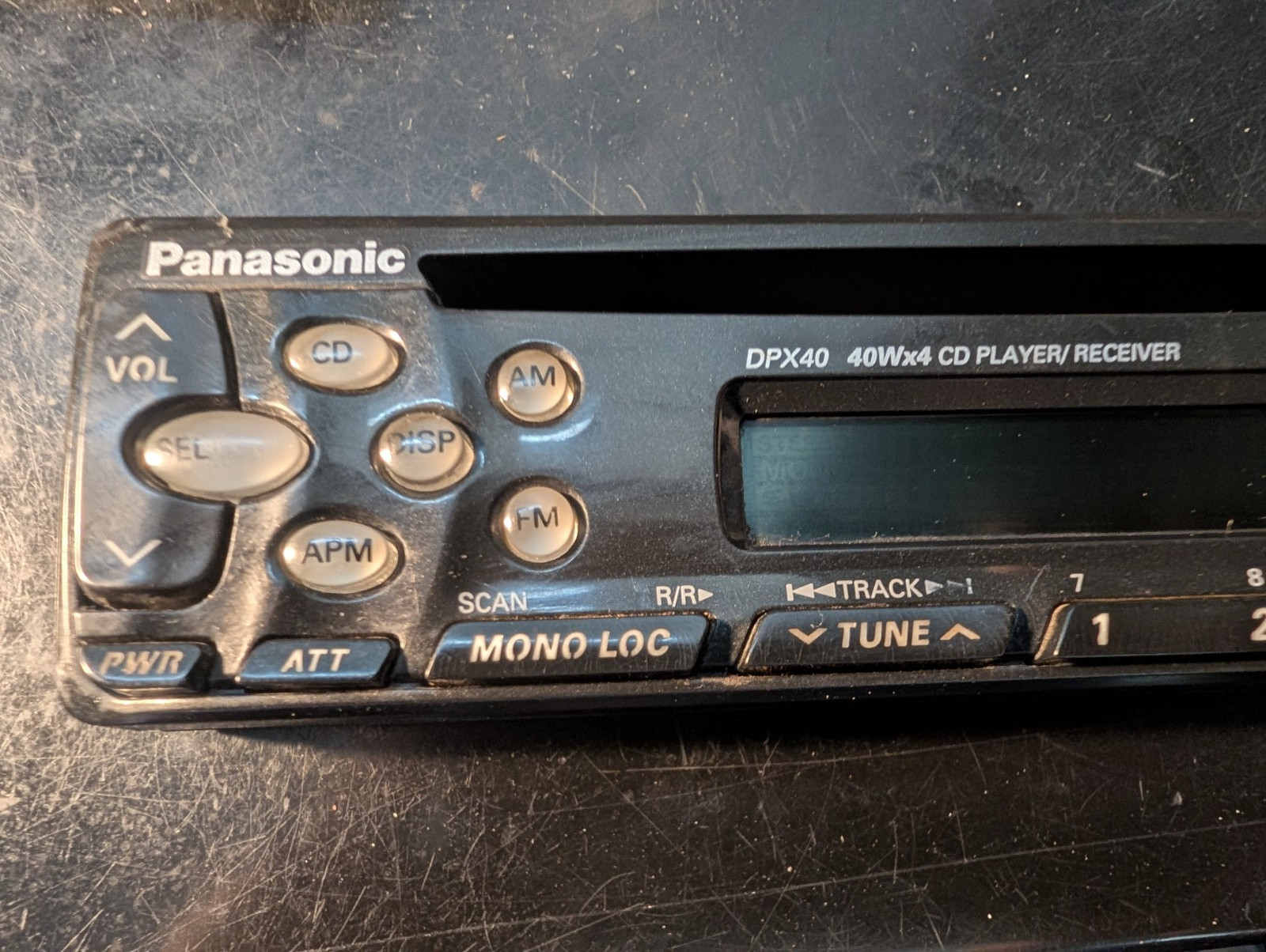 Panasonic DPX40 CD Receiver FACEPLATE ONLY