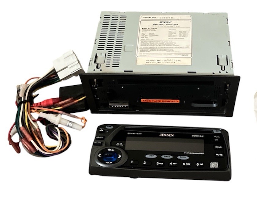 JENSEN CD 615X Car CD Player 160 WATTS 1999 RARE DETACHABLE FACE