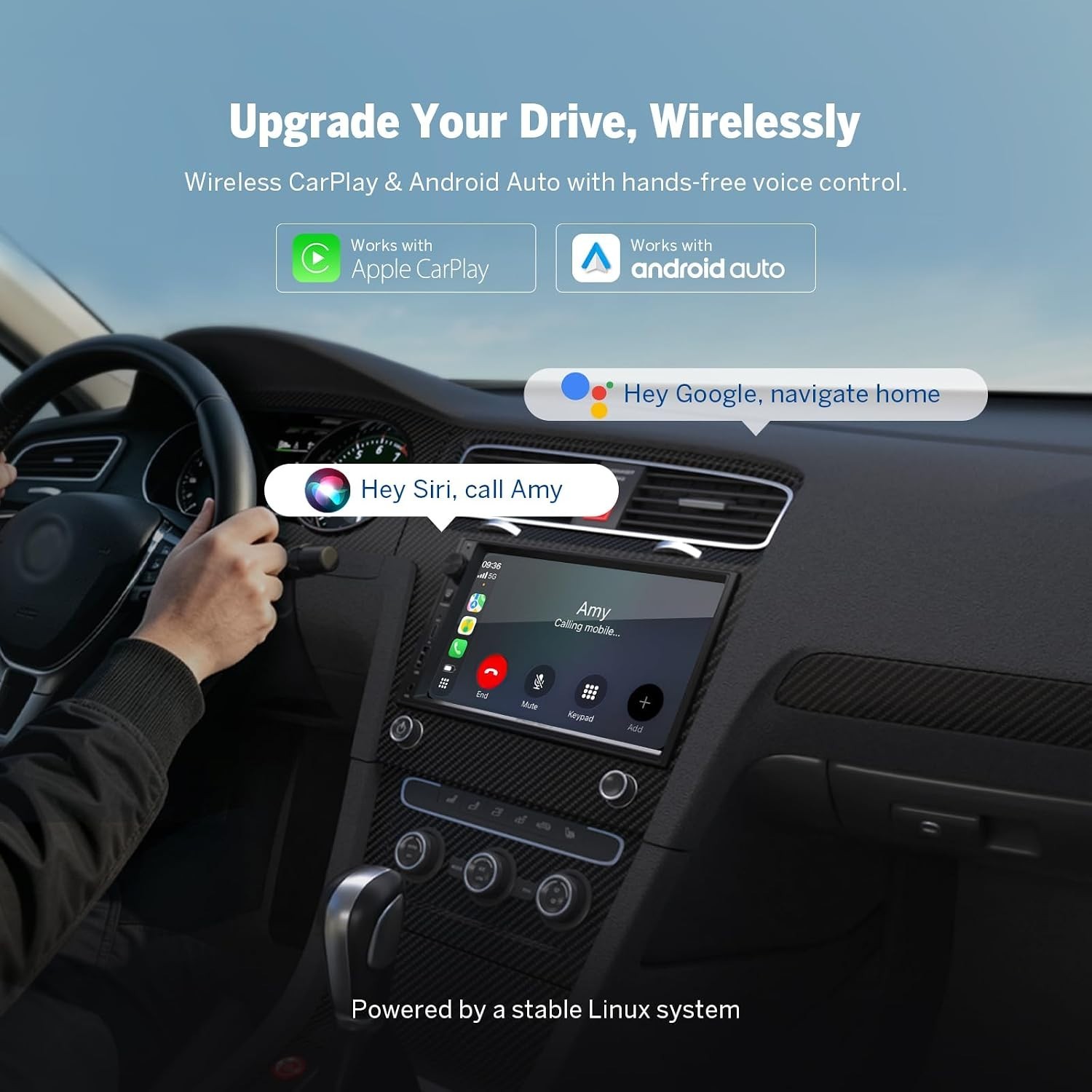 7-Inch X3 Double Din with Bluetooth, AHD Camera & MirrorLink for Smart Driving