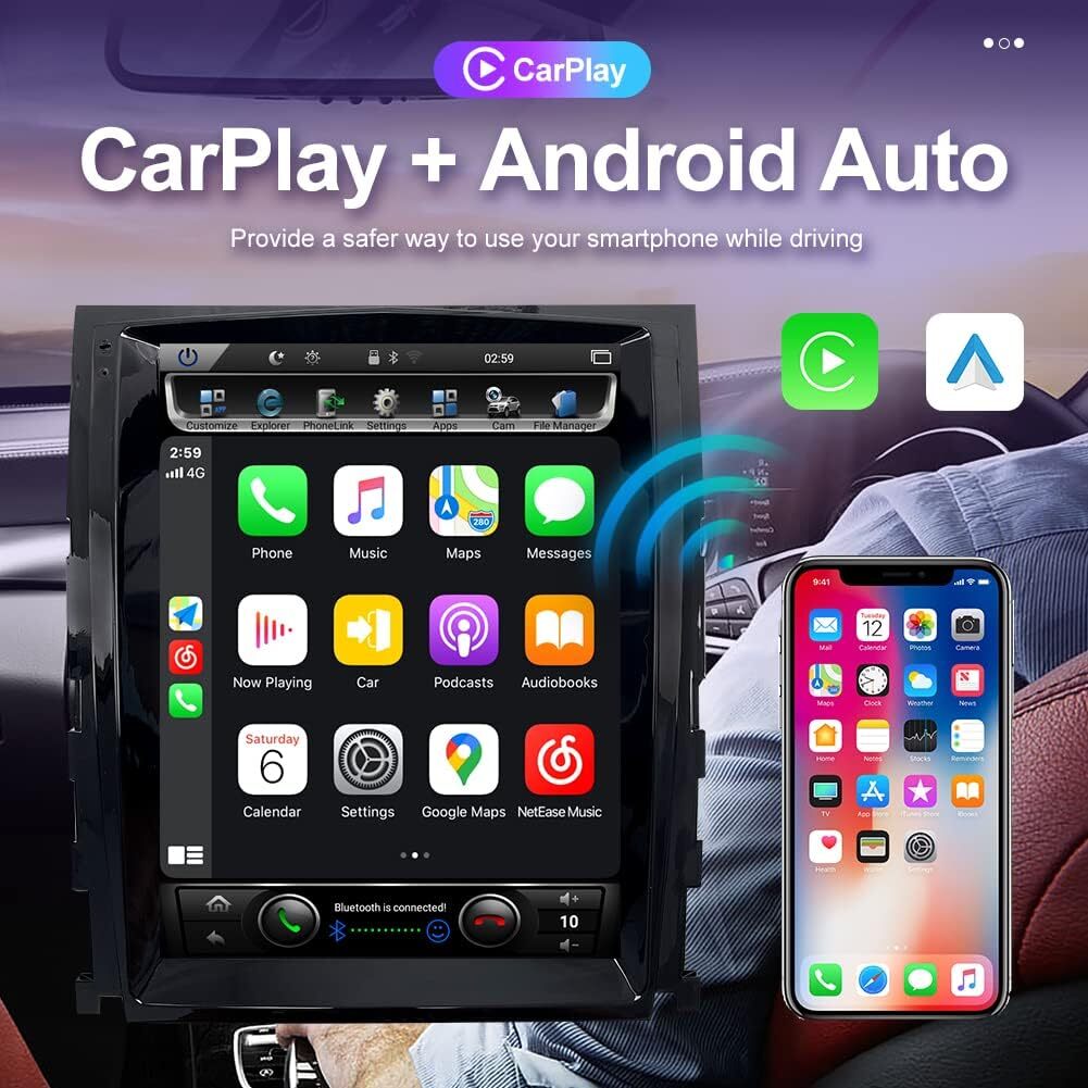 For Cadillac Escalade 2007-2014 Android 13 Car Stereo Radio GPS NAVI Player 64G