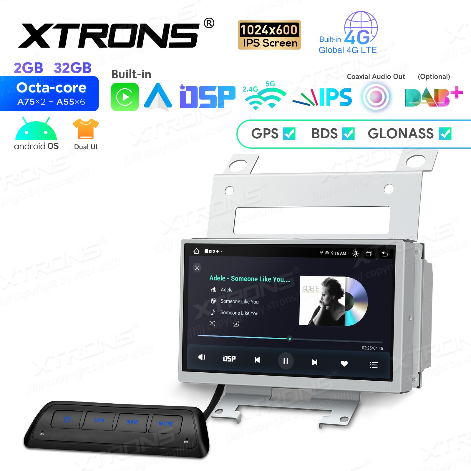 Android 14 8-Core Car Stereo GPS 4G LTE WiFi For Land Rover Freelander 2 2007-12