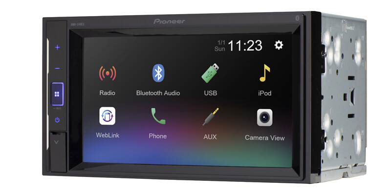 Pioneer DMH-240EX 6.2″ Touchscreen Car Receiver + Rearview Backup Camera XX-20C