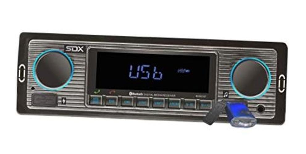 SDX Audio Bluetooth Radio Receiver, MP3 Player with USB Charger, MP3/USB, Aux