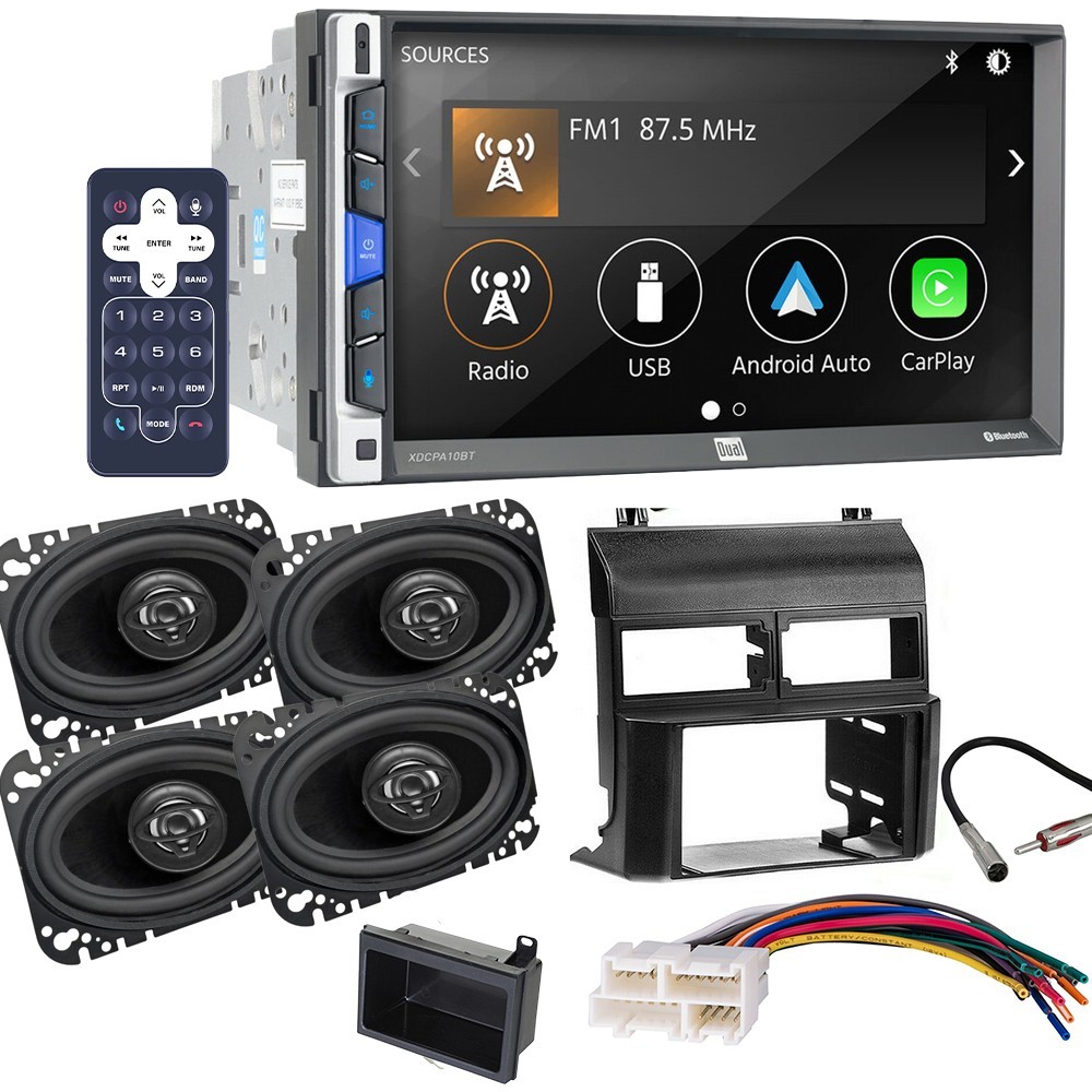 For GM 1988-1994 Full Size C/K Truck XDCPA10BT 7″ Car Stereo & 4×6″ Speakers