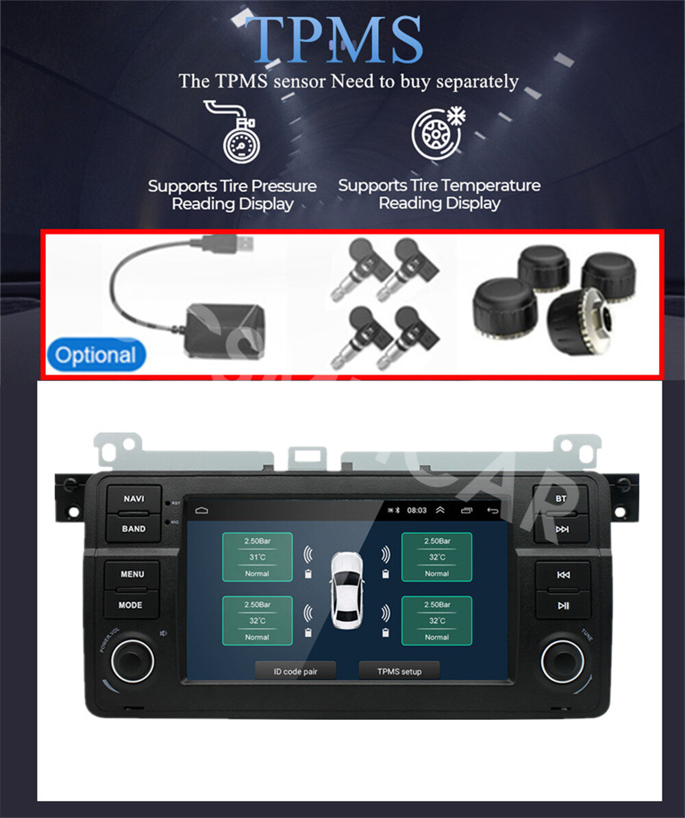 2DIN Car Radio MP5 Player Head Unit BT FM Fit For BMW E46 2-door Coupe 1999-2006