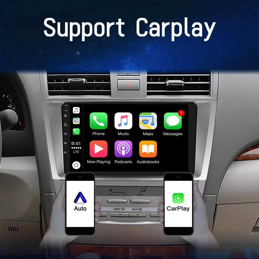 Android 15 For Toyota Camry 2007 2008 2009-2011 Car Radio GPS WiFi Backup Camera