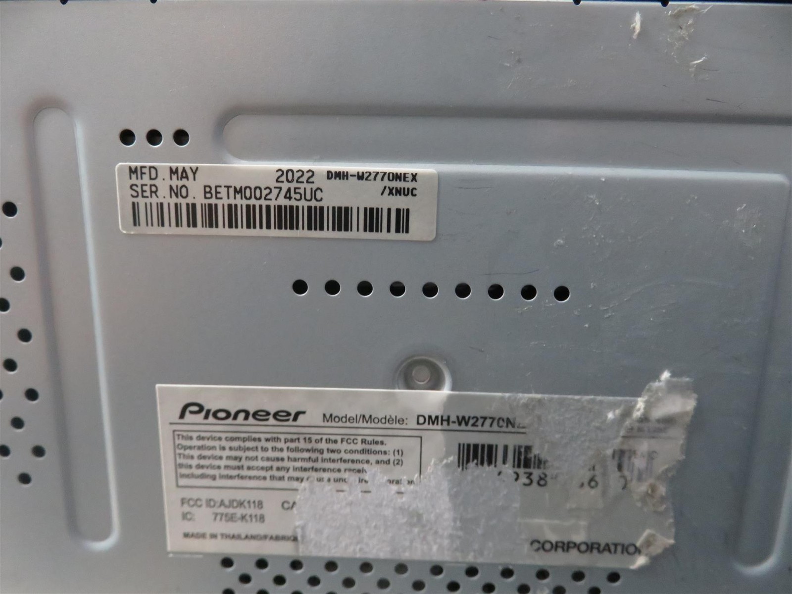 Pioneer DMH-W2770NEX 6.8″ capacitive touchscreen Digital – Free Shipping