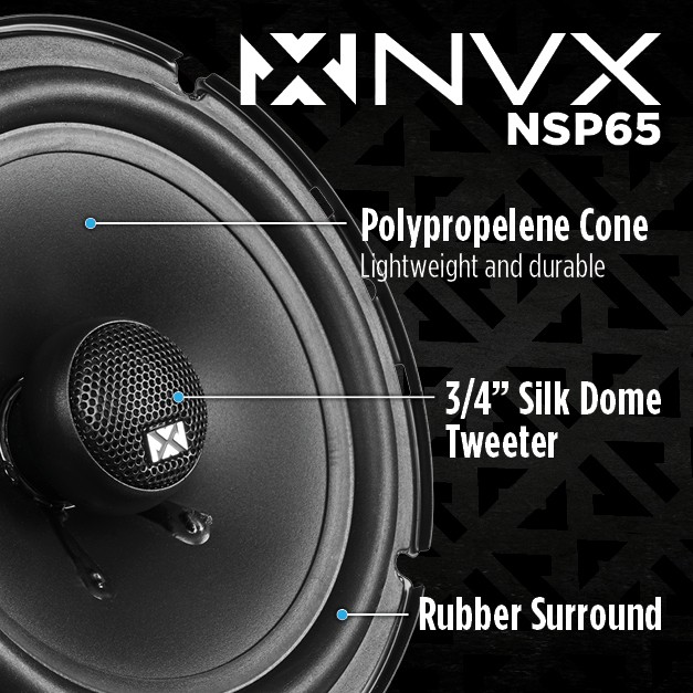 Front Door Factory Speaker Replacement Package for 2001-2014 Toyota RAV-4 | NVX