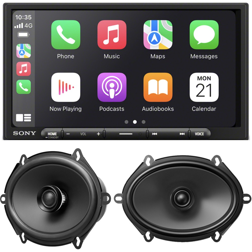 Sony XAV-AX4000 with Sony XS680GS 6.95″ Multimedia Receiver with 6×8″ Speaker