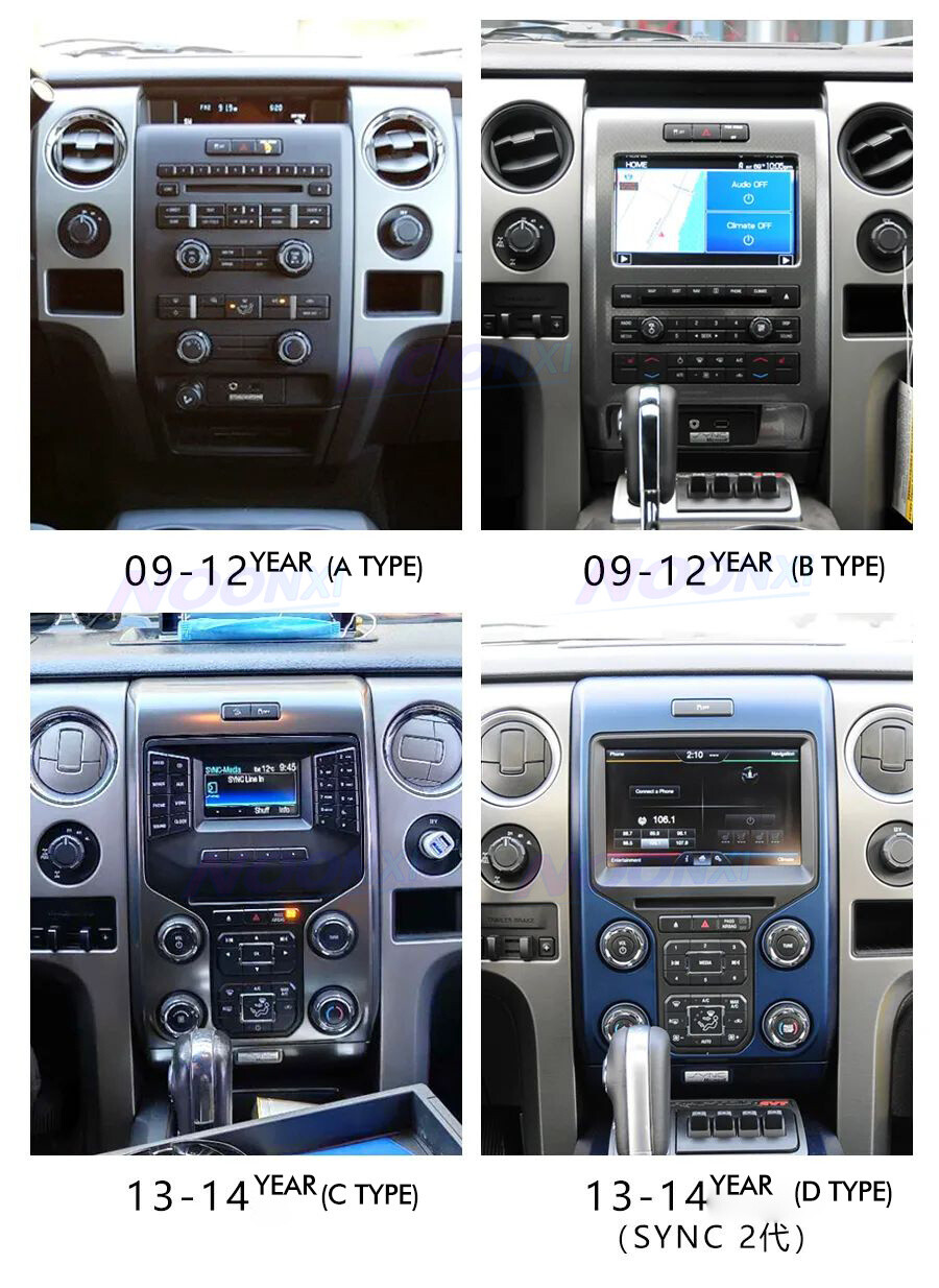 13″ Android 12 Car Gps Radio Stereo Navigation 8g+128g For Ford F-150 2009-2014