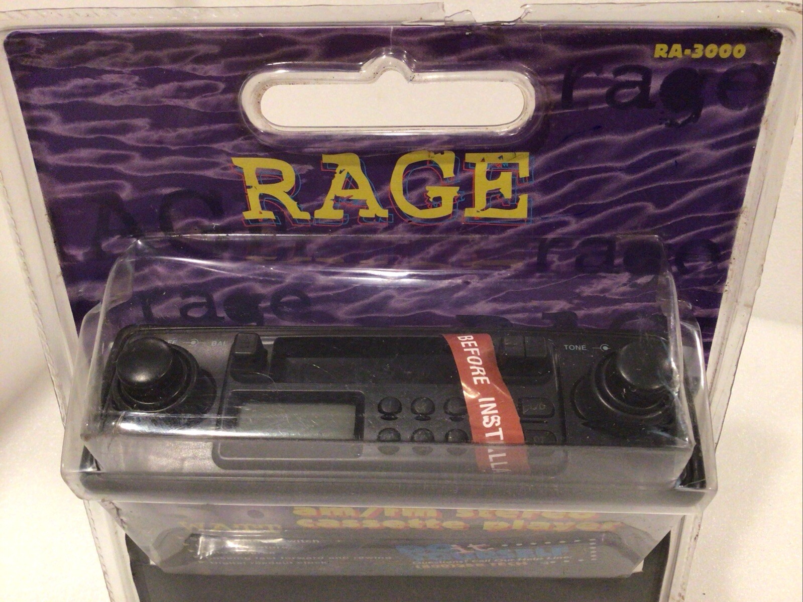 Rage VINTAGE RA-3000 AM/FM Stereo Cassette Player 50Watt NEW in The BOX ORIGINAL