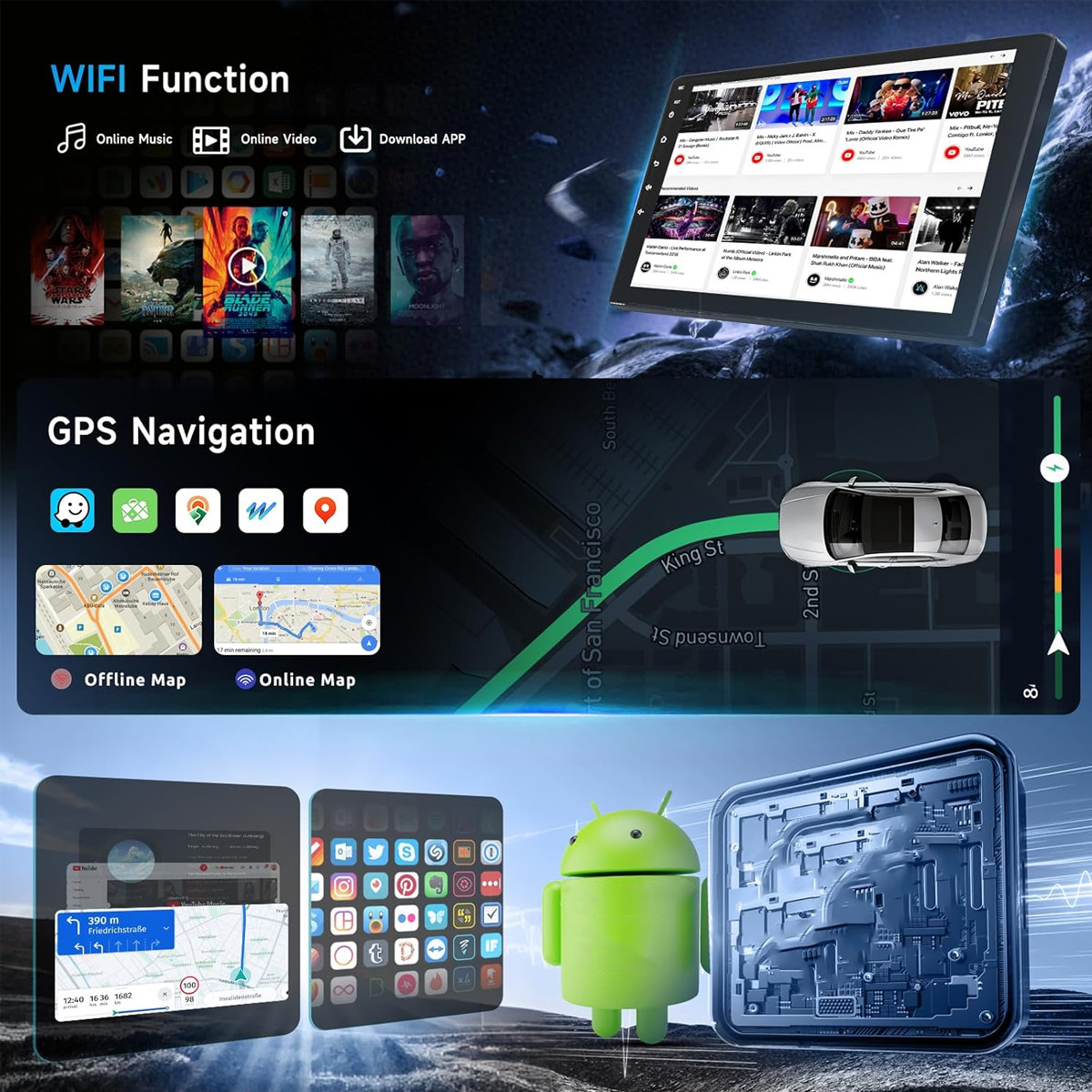 CarPlay For 2002-2005 Dodge Ram 1500 2500 3500 Android 13.0 Car Stereo Radio GPS