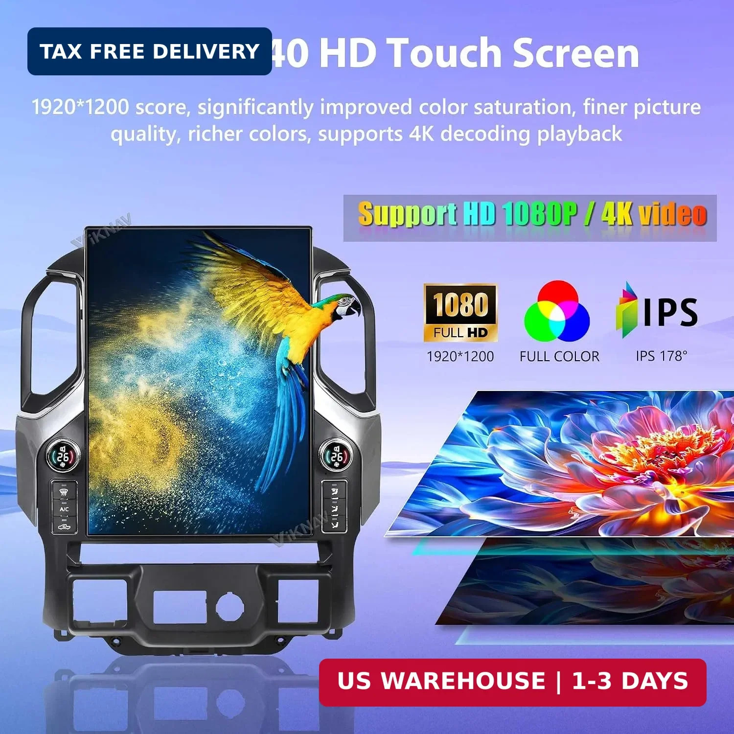 15.6 Inch Touch Screen Android Car Radio for GMC Sierra Chevrolet Silverado 2019