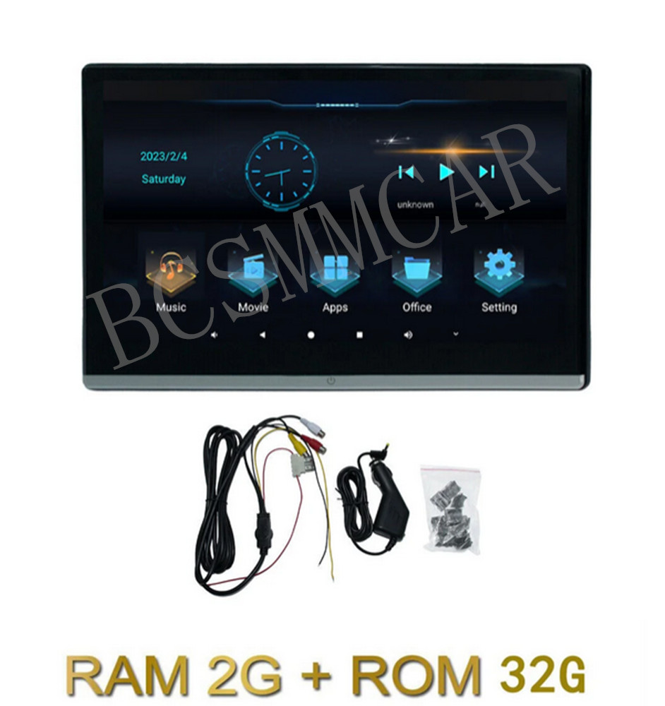 Dual HMDI Car Headrest Monitor Rear Seat Entertainment TV Video Music Player