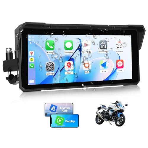 Android CarPlay Screen for Motorcycle, 8.1 inch IPS Portable Wireless P3