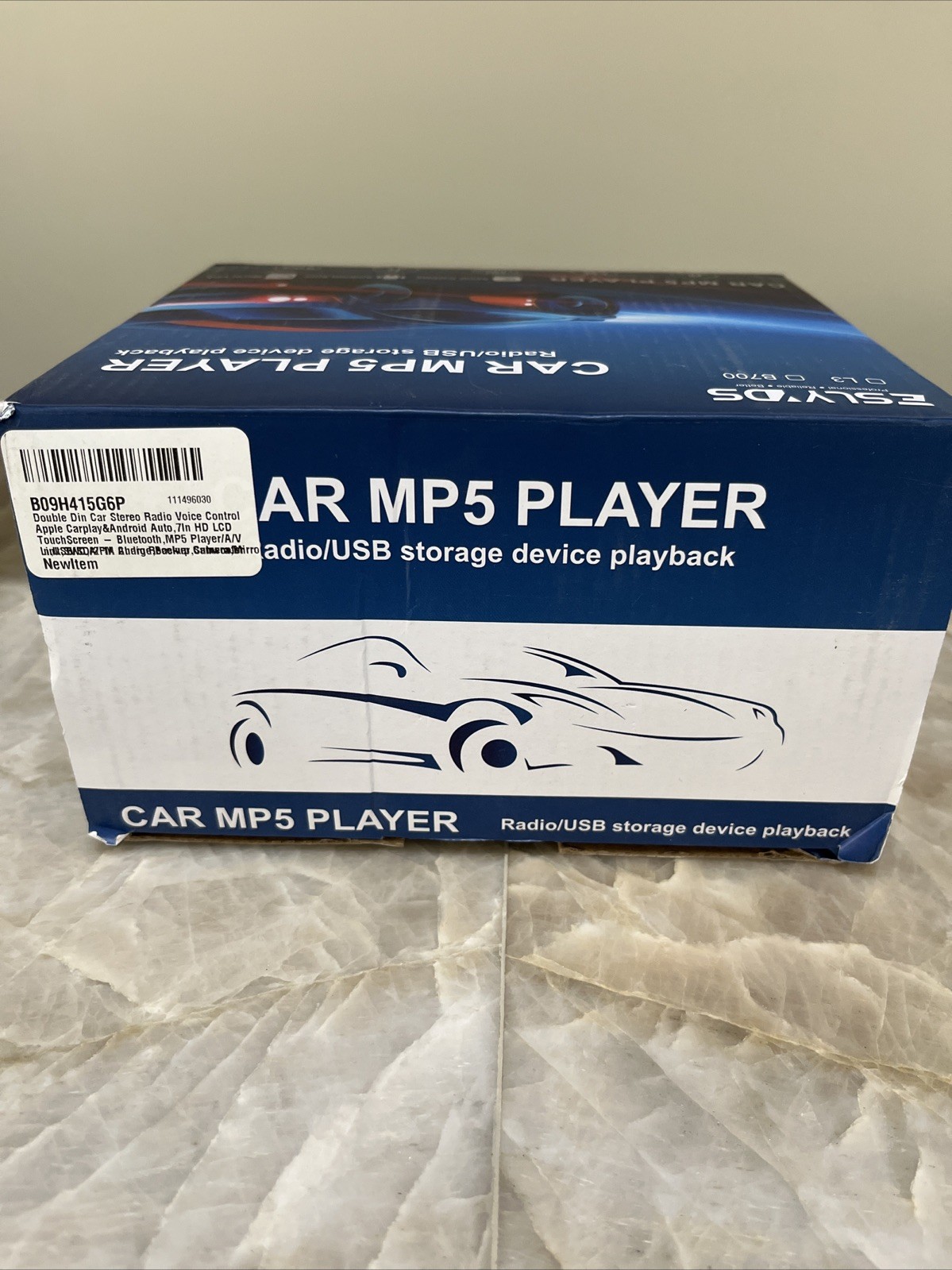 Eslyyds Double Din Car MP5 Player + Backup Camera + Remotes