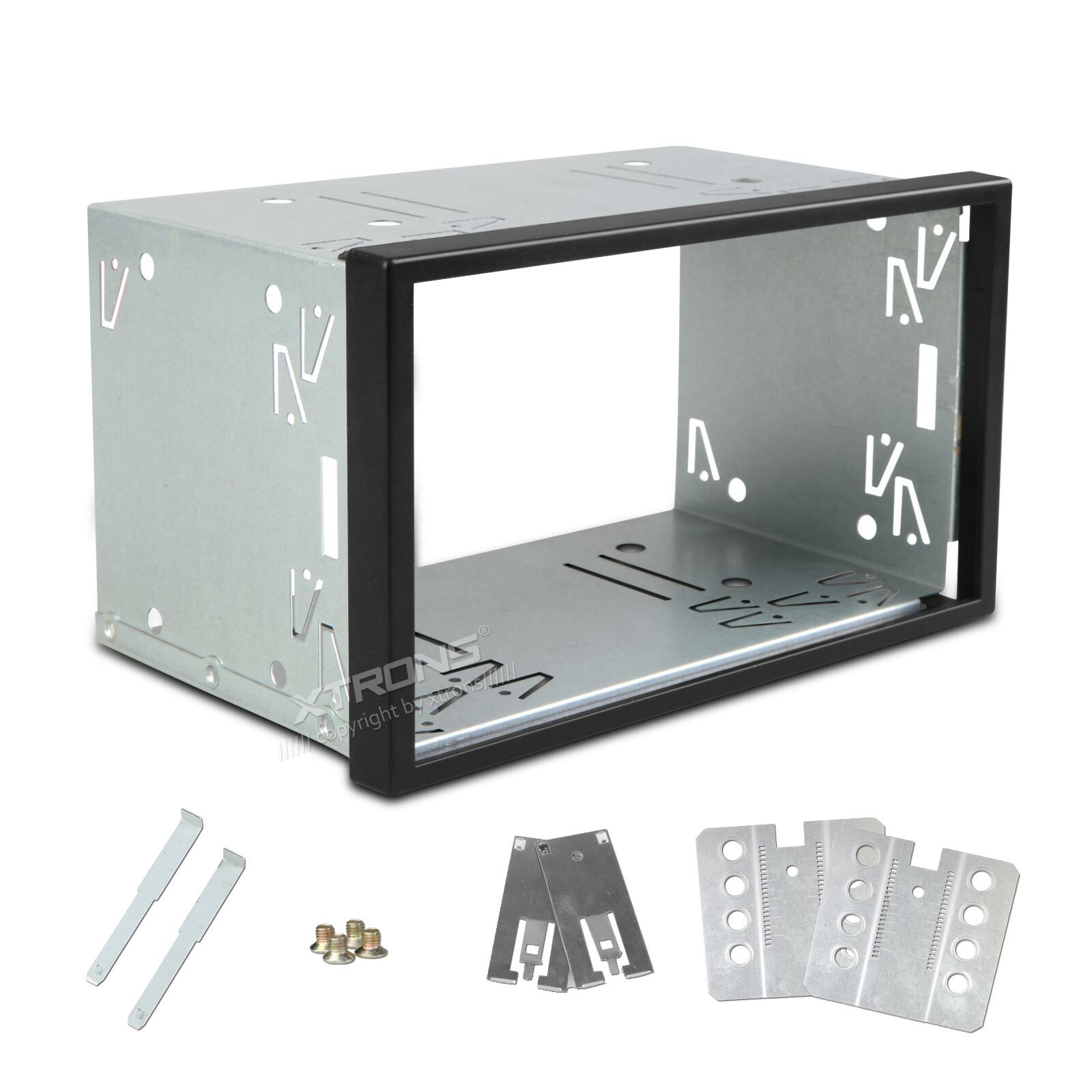 US Universal Replacement Double/2 DIN Radio Stereo Fitting Cage Kit Installation