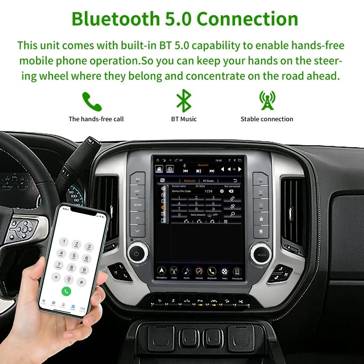 GEN 4 Android Car Stereo Radio For 2014-2018 Chevrolet Silverado GMC Sierra GPS
