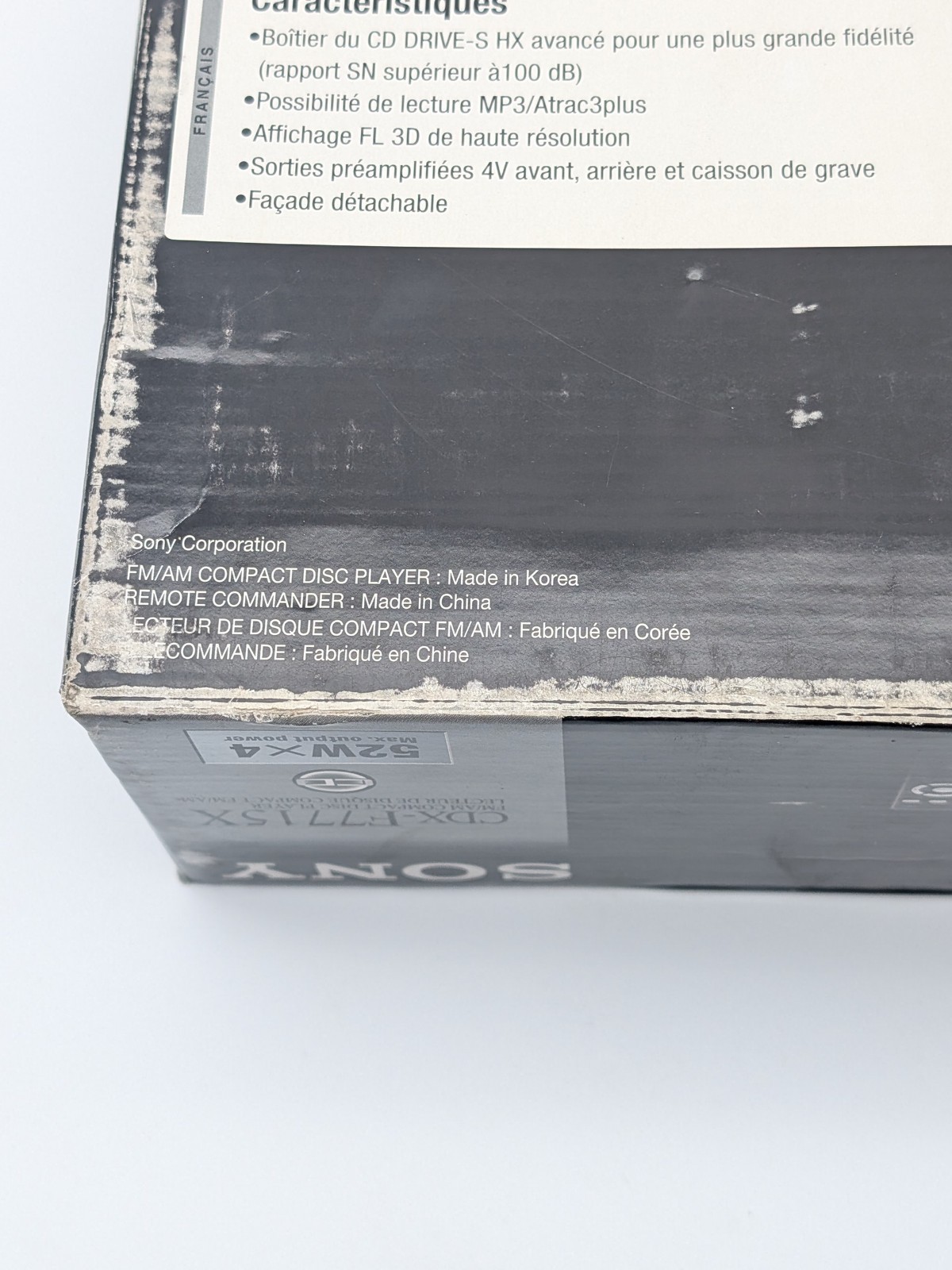 NOS Sony Xplod CDX-F7715X Cd Player Car Audio Unit Am / Fm Radio 52watts X 4 NEW