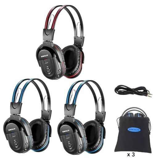 Infrared Headphones for Car DVD, Not Bluetooth, Universal 2 Channel IR