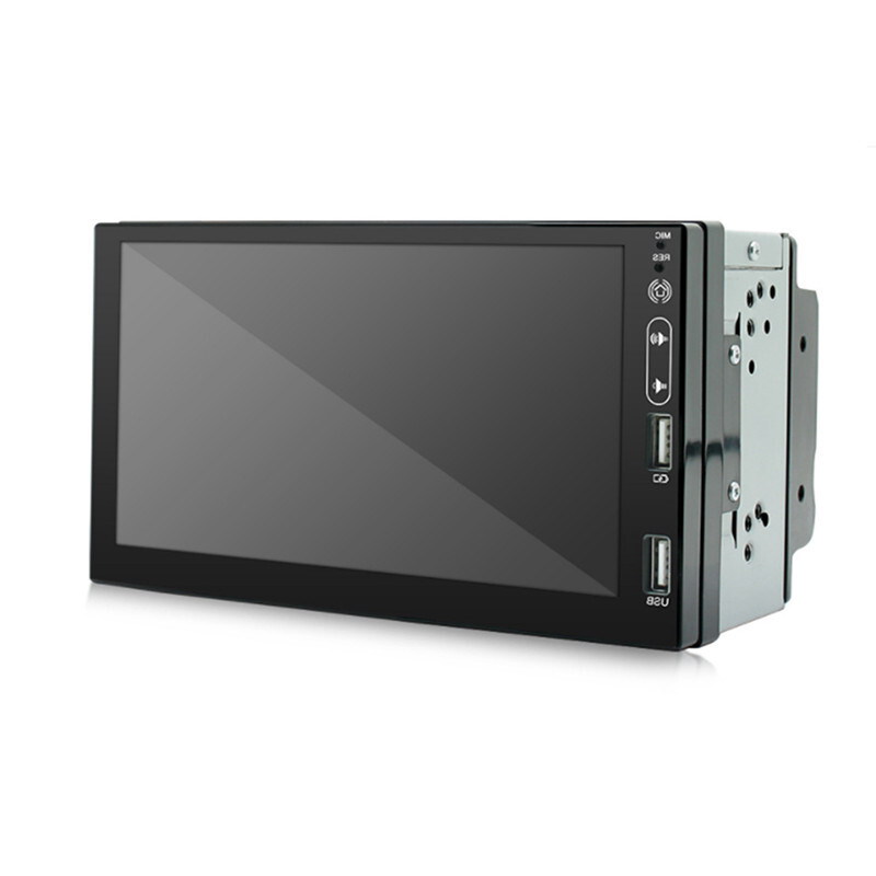 7in Double Din Car Stereo Apple Android Auto Play Mirror Link MP5 Radio W/Camera
