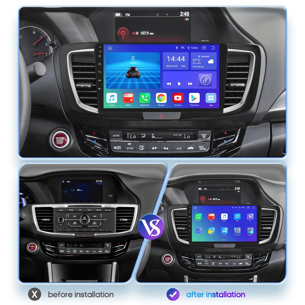 64G Car Radio Stereo GPS Navi For 2013-2015 Honda Accord Android Auto 1280*800