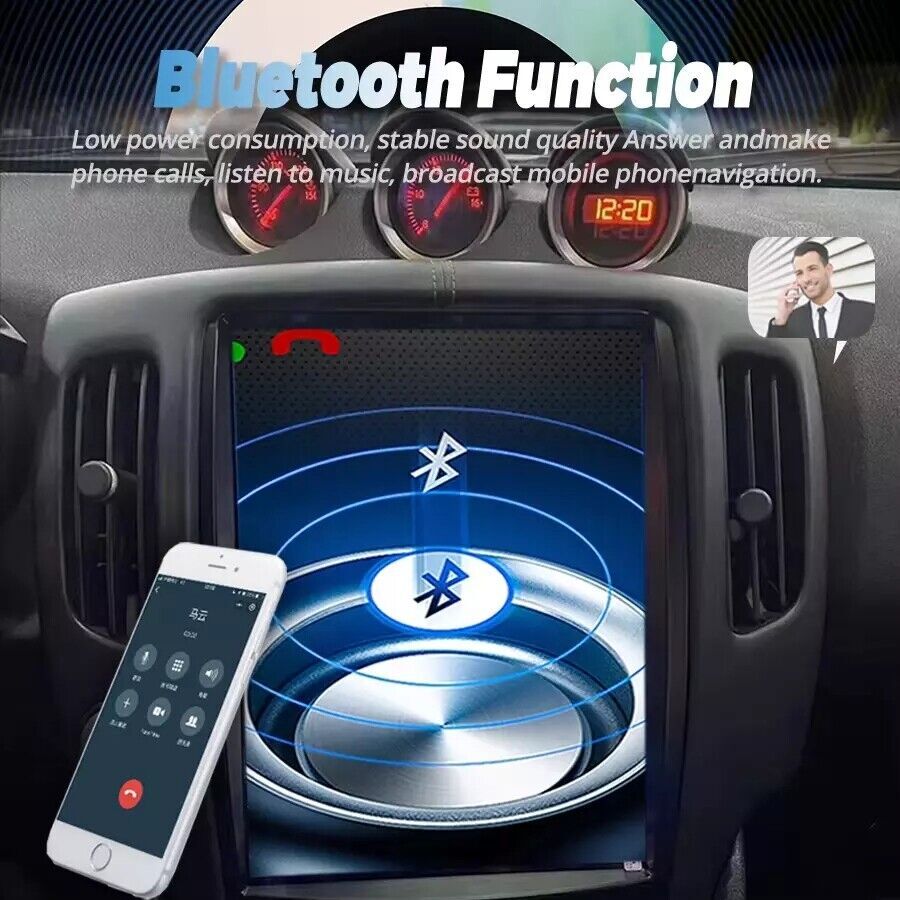13.8″ Tesla Style Car Radio Android GPS Navi Head Unit For Nissan 370Z 2008-2019