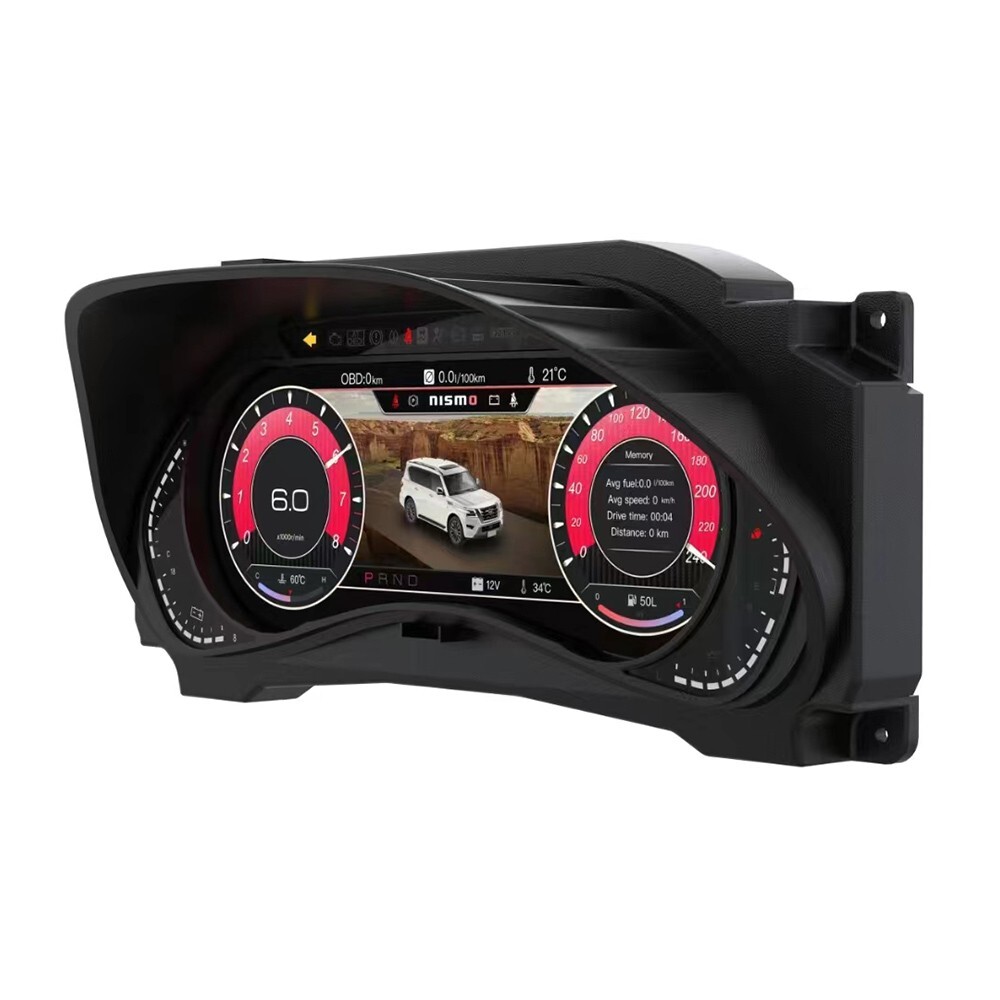 LCD Digital Cluster Speedometer Instrument Upgrage for Nissan Armada Y62 12-23