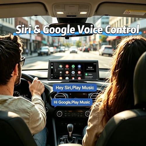 Wireless Portable with Apple CarPlay Screen,8.1″ Touch Screen Car Stereo with 2K