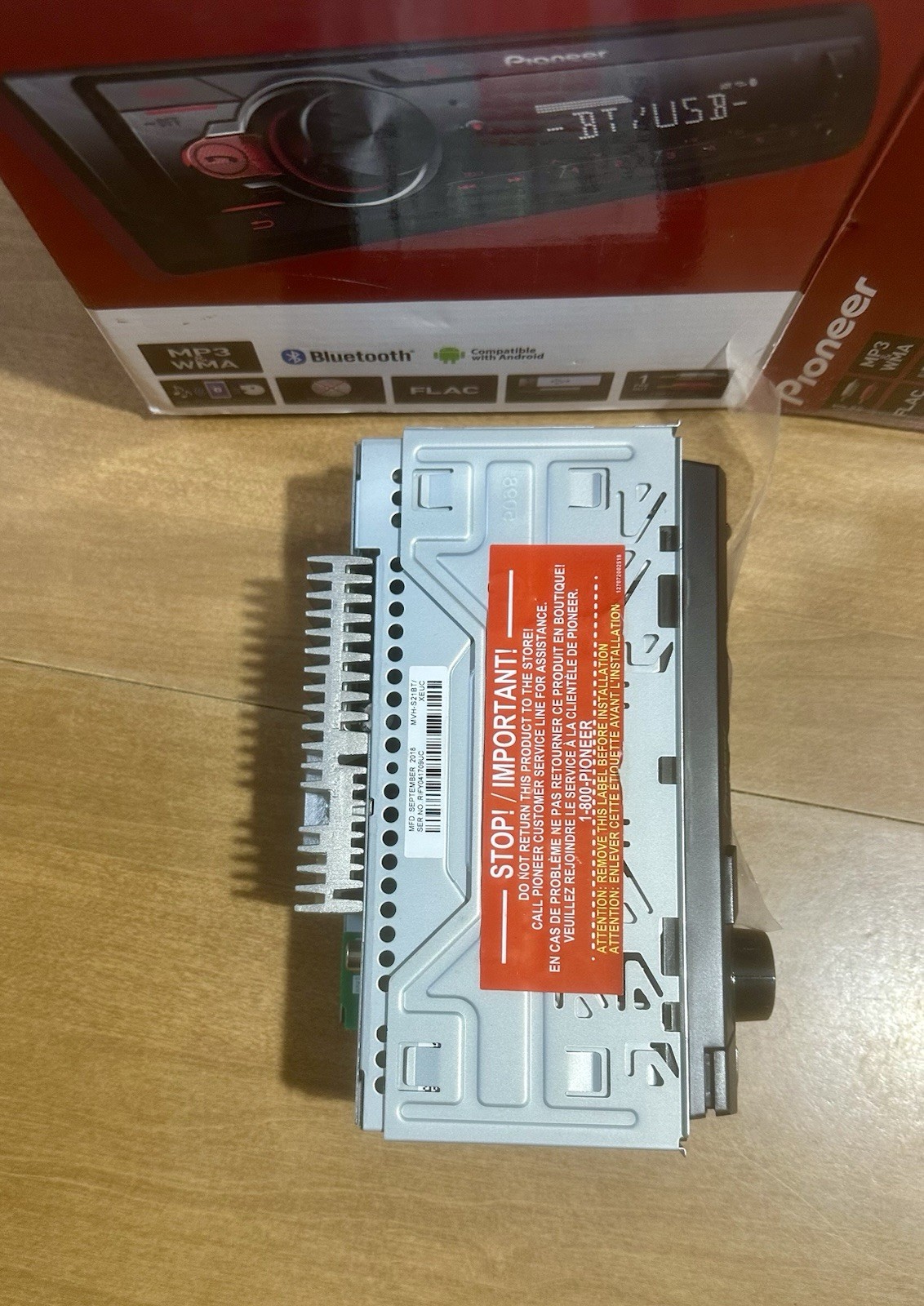 Pioneer MVH-S21BT Digital Media Receiver Bluetooth New Open Box No Manual