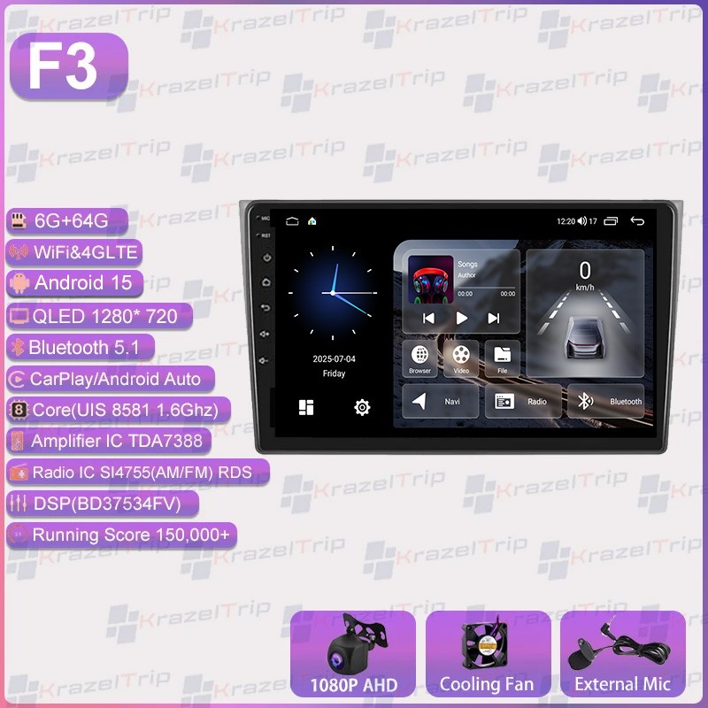 8 Core 64G Android 15 Car Radio for Mazda CX-9 CX9 2007-2015 Stereo CarPlay WIFI