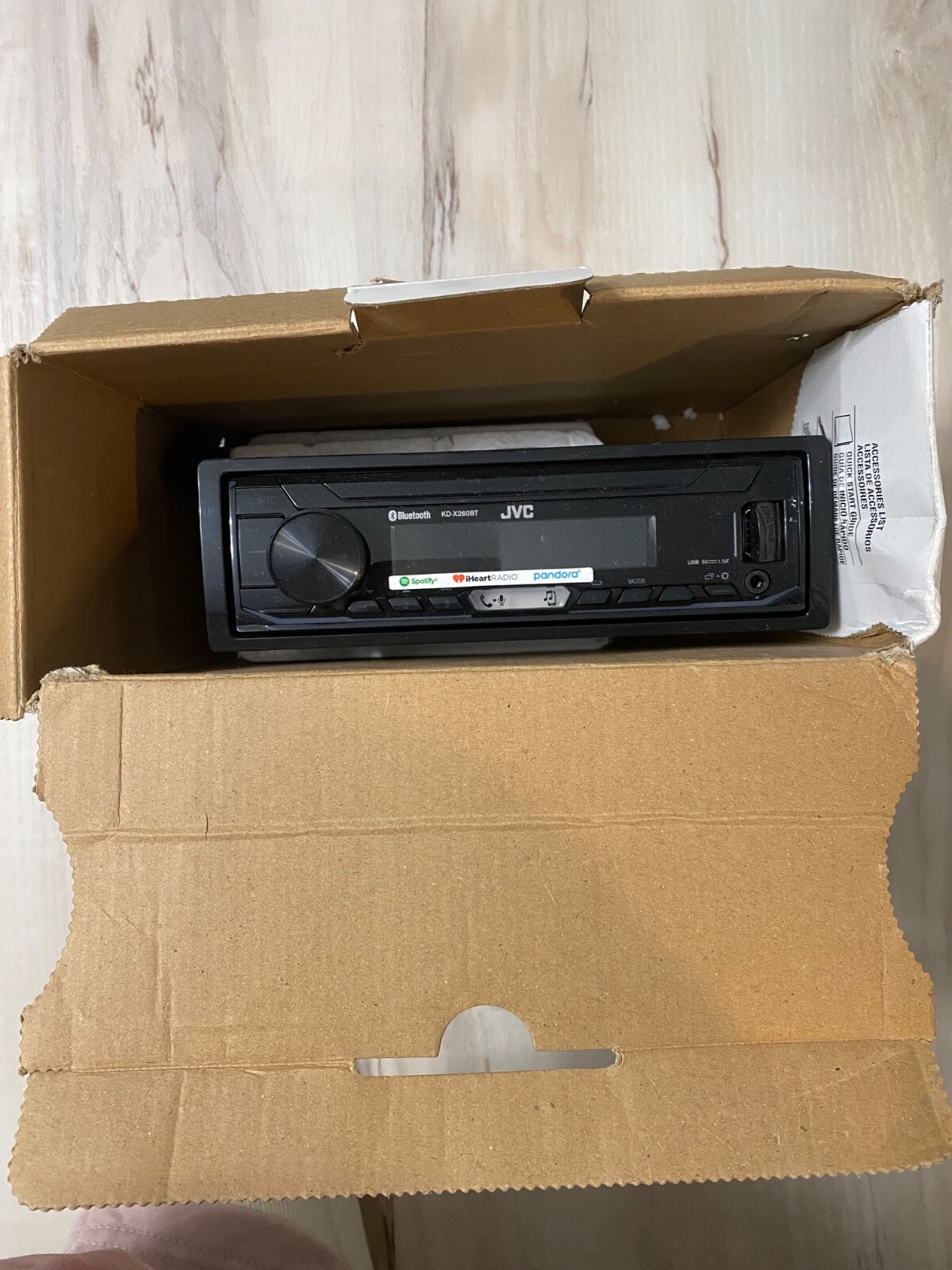 JVC KD-X260BT Digital Media Receiver Featuring Bluetooth/USB / 13-Band EQ, (2018