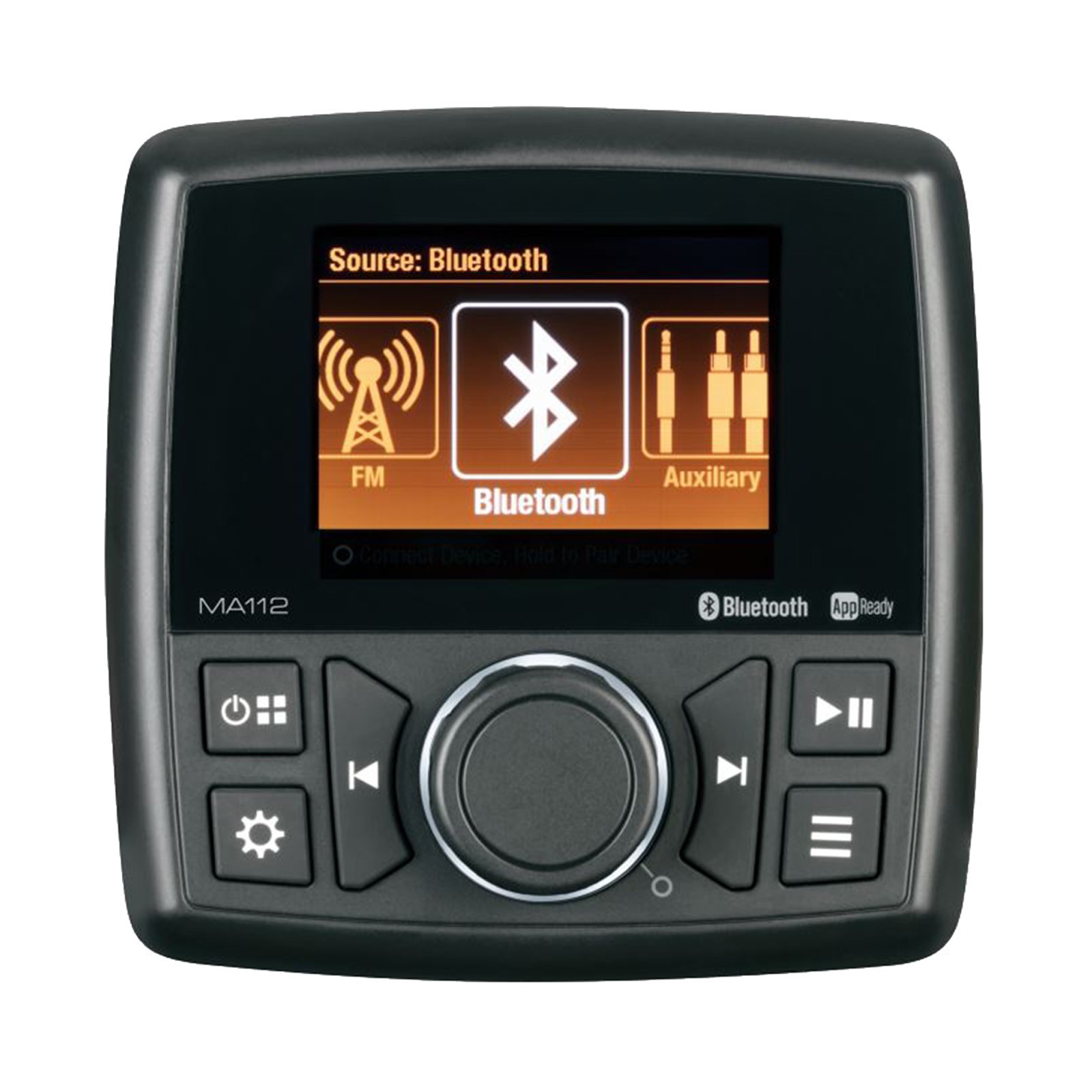 Marine Audio Bluetooth Stereo Receiver, 4x 6.5″ 225W Speakers + USB/AUX Adapter