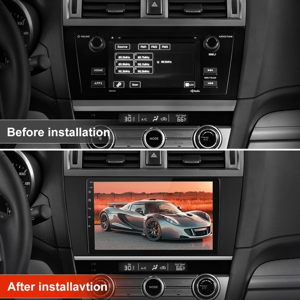 4G+64G For 2015-2018 Subaru Outback Legacy Stereo Radio 9″ Android 15 GPS 5GWiFi
