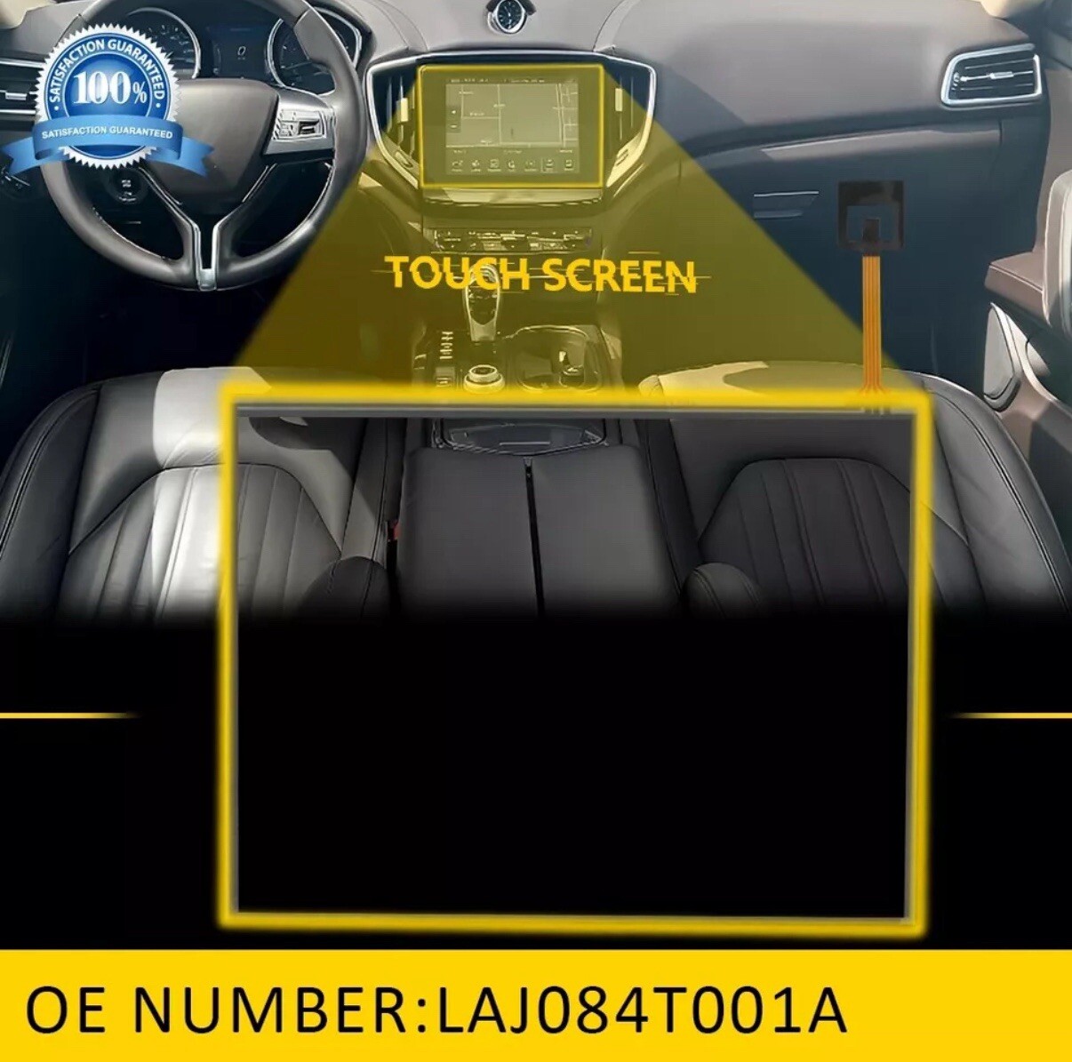 8.4″ Radio Touch Screen Digitizer Glass 4 Pin Fits For 2013-2017 Dodge Dart