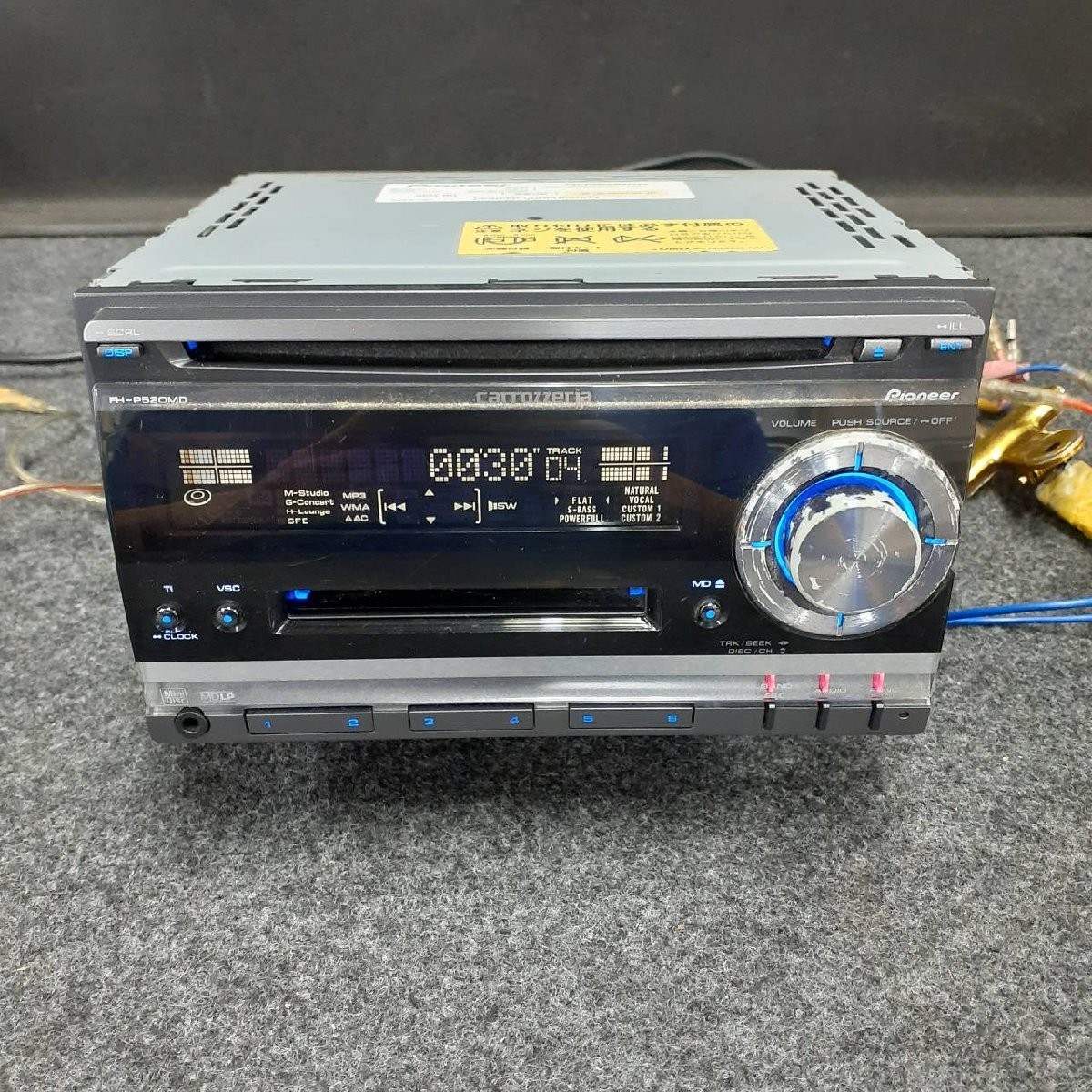 Pioneer Carrozzeria FH-P520MD 2DIN AUX CD MD Player for Toyota Daihatsu